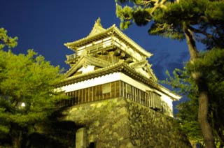 Maruoka Castle at Night
