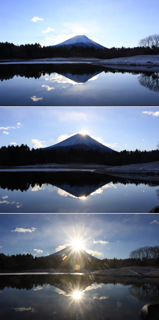 本栖湖リゾートダイヤモンド富士