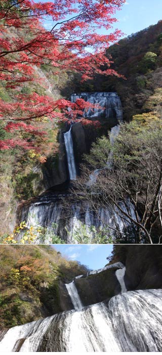 袋田の滝の紅葉