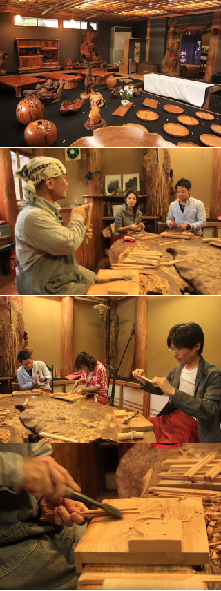 杉の舎 箸作り