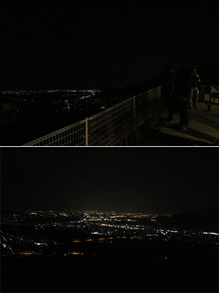 The night view of Mt.Obasute